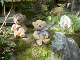 クマのルーニー 長谷寺の庭